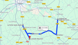Itinéraire pour découvrir la Sologne, entre Cerdon, Souvigny-en-Sologne, la Ferté Saint-Aubin et Lamotte-Beuvron